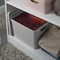 Simplify Storage Tote W/ Lid, 10-7/8 in L x 14-9/16 in W x 10-7/8 in H, Gray, Plastic 25925-GREY - alternate 3